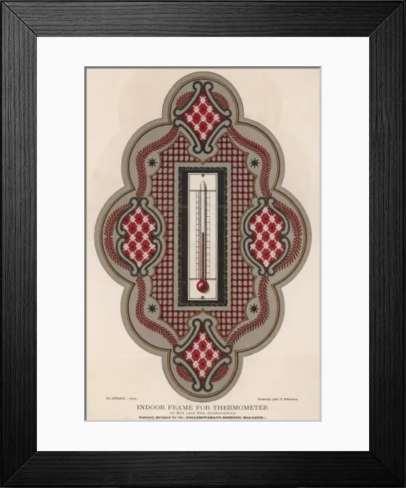 Framed Print : Thermometer Frame 1868 Framed Print : Thermometer Frame 1868