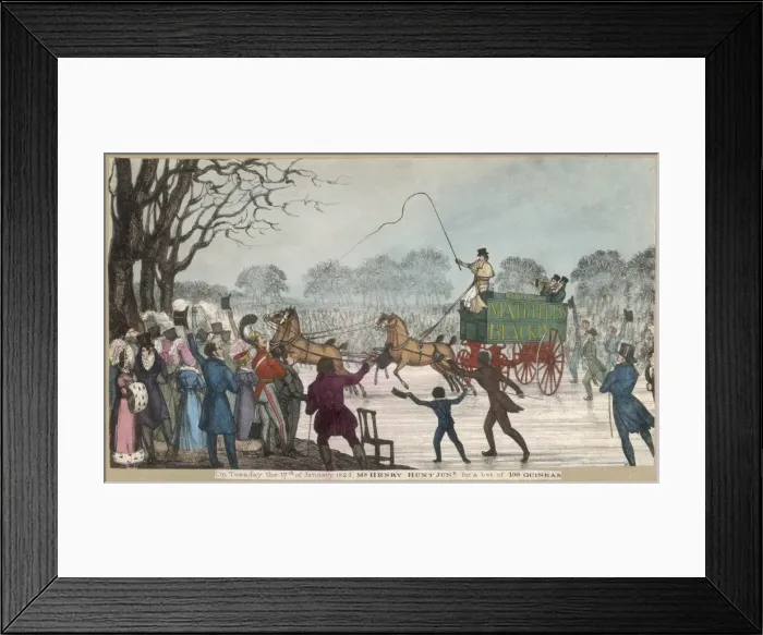 Framed Print : Horse Van on the Ice Framed Print : Horse Van on the Ice