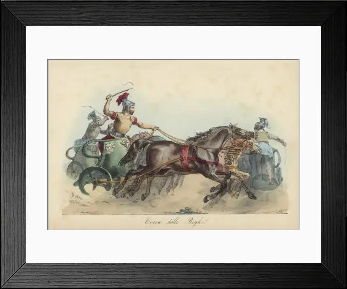 Framed Print : Roman Chariot Race Framed Print : Roman Chariot Race