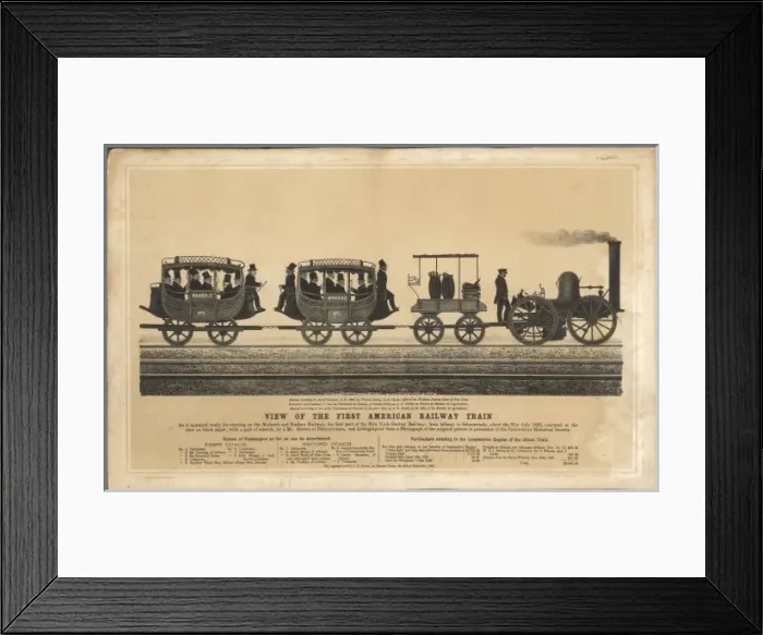 Framed Print : First American Train Framed Print : First American Train
