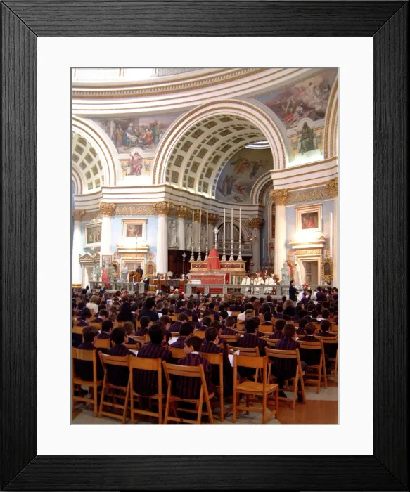 Framed Print : Congregation / Malta / Boys Framed Print : Congregation / Malta / Boys