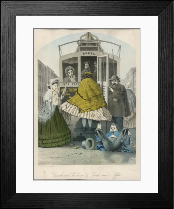 Framed Print : Crinoline Bus Accident Framed Print : Crinoline Bus Accident
