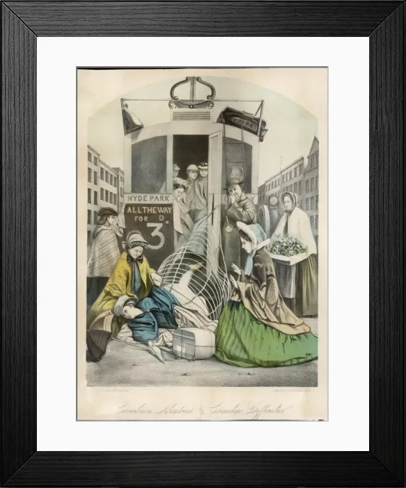 Framed Print : Crinoline Difficulties Framed Print : Crinoline Difficulties