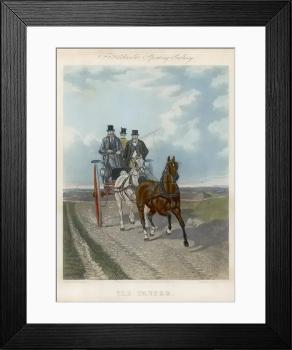 Framed Print : Tandem Carriage