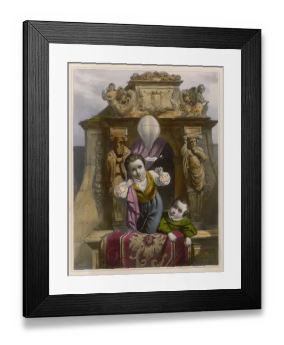 Framed Print : Children & Toy Balloon Framed Print : Children & Toy Balloon
