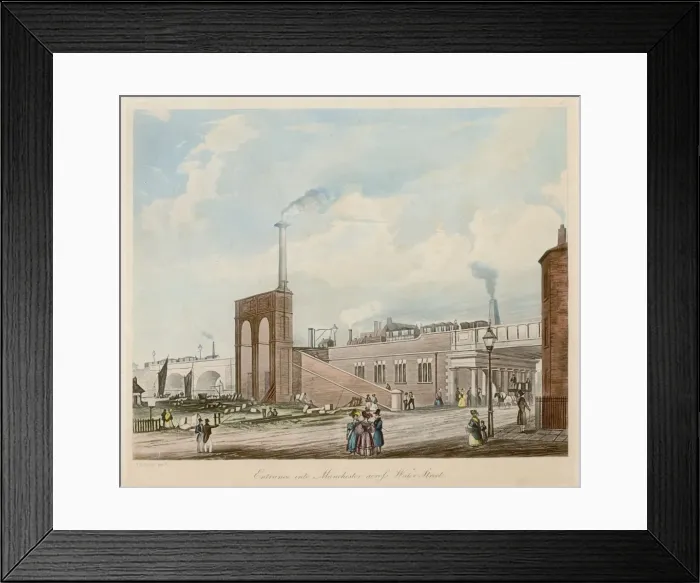 Framed Print : Manchester Railway / 1833 Framed Print : Manchester Railway / 1833