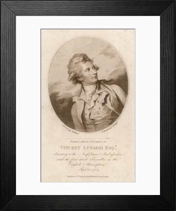 Framed Print : Vincenzo Lunardi Framed Print : Vincenzo Lunardi
