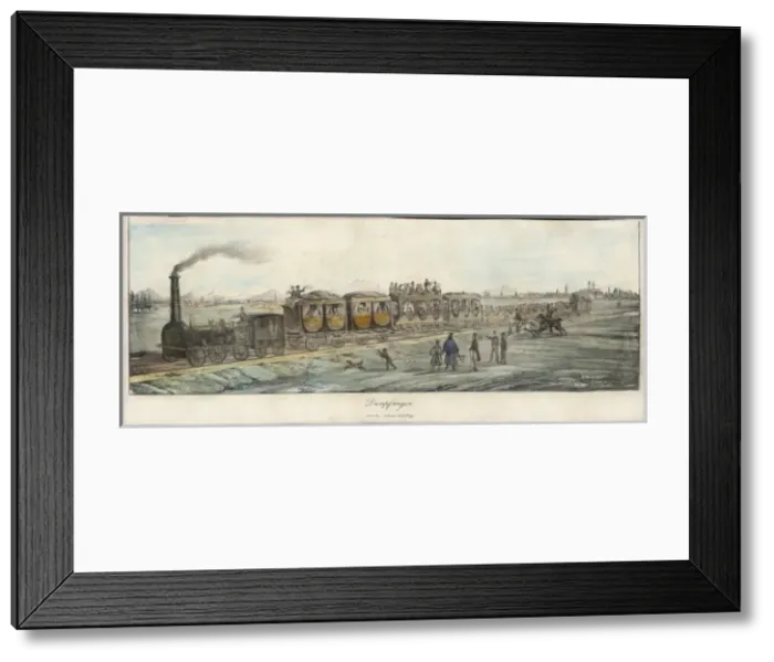 Framed Print : First German Train Framed Print : First German Train