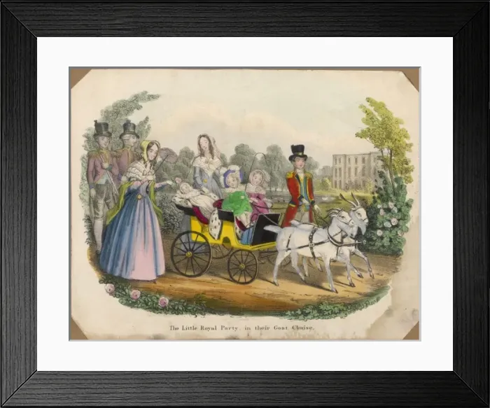 Framed Print : Royal Children in Chaise