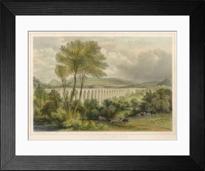 Framed Print : Dee Viaduct / Llangollen Framed Print : Dee Viaduct / Llangollen