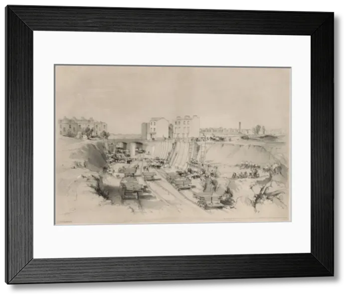 Framed Print : Rail Construction 1836 Framed Print : Rail Construction 1836