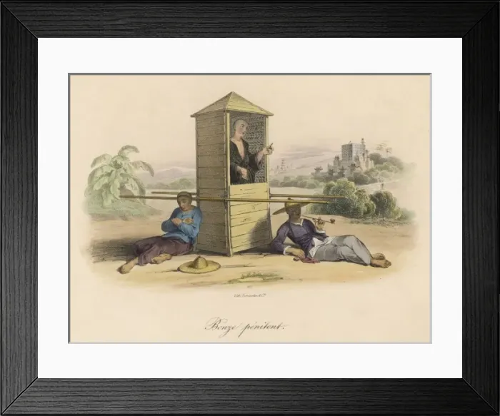 Framed Print : Penitent / Sedan Chair Framed Print : Penitent / Sedan Chair