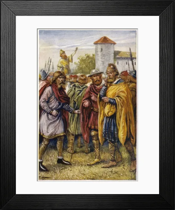 Framed Print : Folk Moot in Britain Framed Print : Folk Moot in Britain