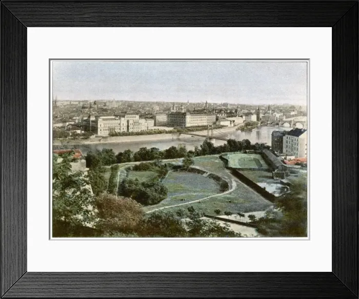 Framed Print : Prague / General View 1890 Framed Print : Prague / General View 1890