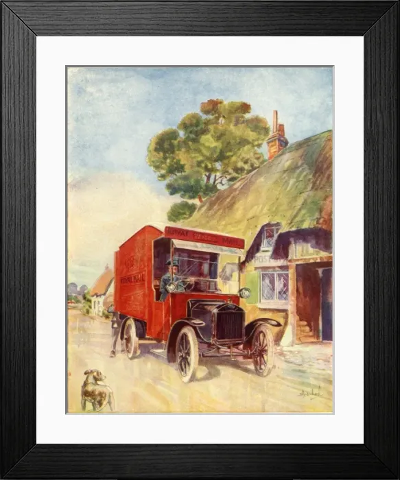 Framed Print : British Mail Van Framed Print : British Mail Van