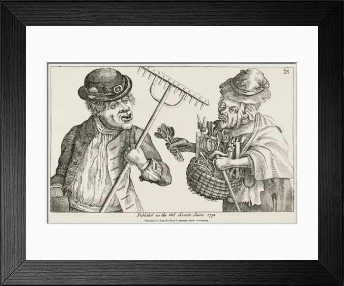 Framed Print : Hag Flogs Spoons / 1773 Framed Print : Hag Flogs Spoons / 1773