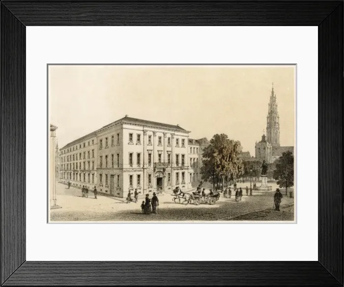 Framed Print : Antwerp / Hotel Antoine Framed Print : Antwerp / Hotel Antoine