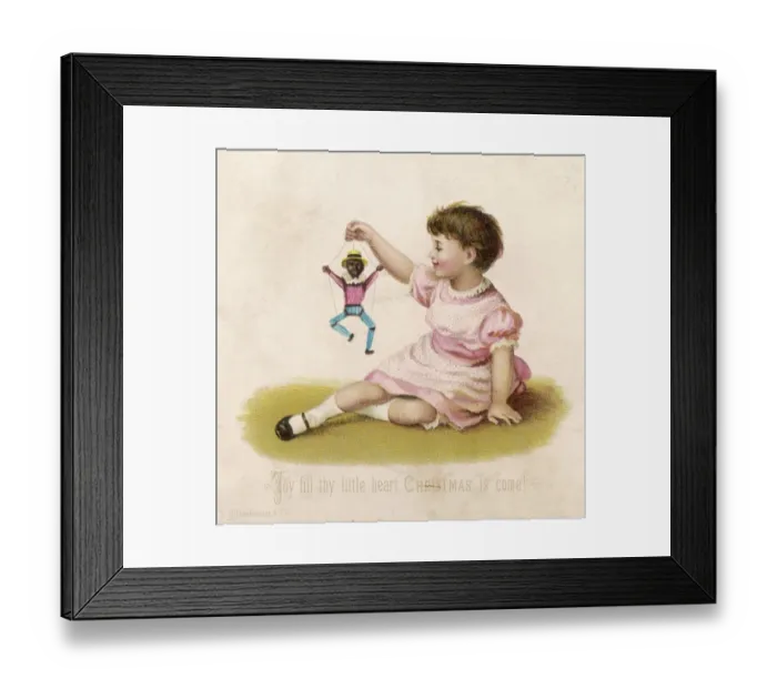 Framed Print : Girl and Dancing Doll Framed Print : Girl and Dancing Doll