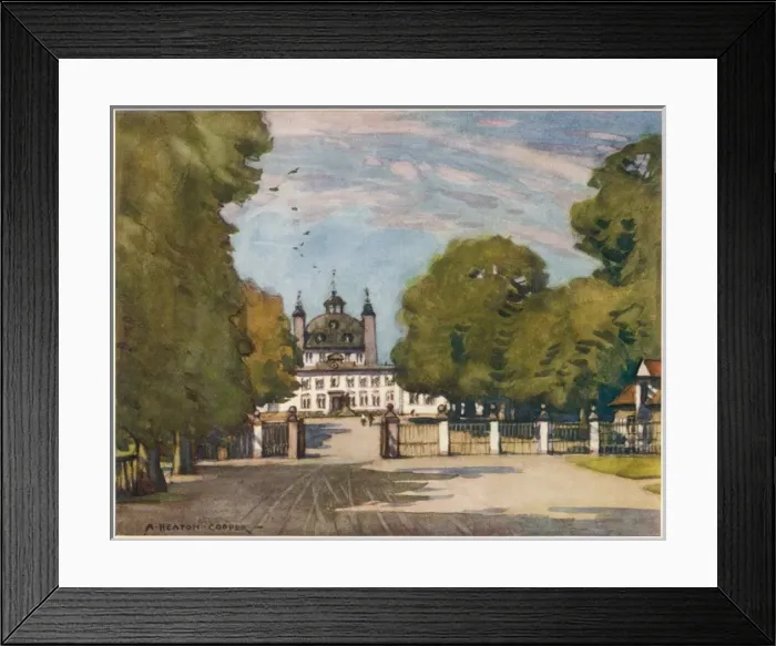 Framed Print : Denmark / Fredensborg 1928 Framed Print : Denmark / Fredensborg 1928