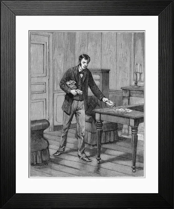 Framed Print : Office Mail Distributed Framed Print : Office Mail Distributed