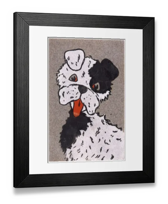 Framed Print : Panting Dog Framed Print : Panting Dog
