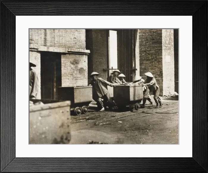 Framed Print : Pulling Trollies Framed Print : Pulling Trollies