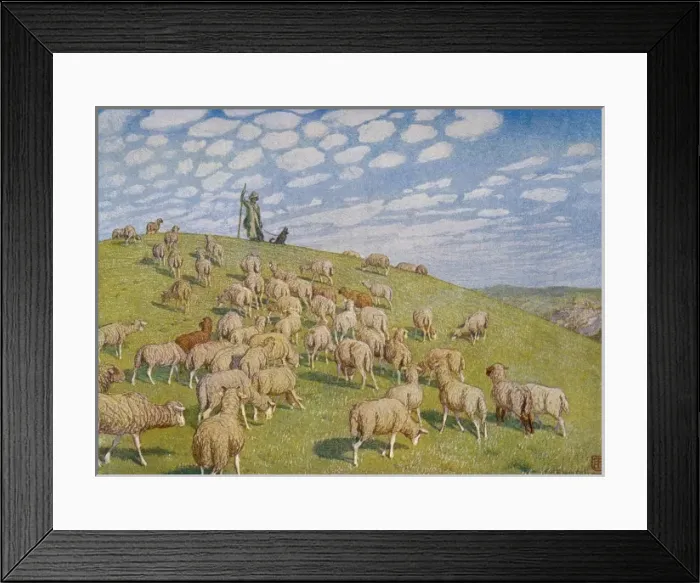 Framed Print : Sheep in Pasture 1904 Framed Print : Sheep in Pasture 1904