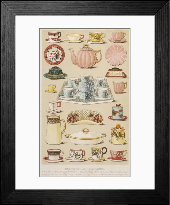 Framed Print : Domestic Tableware Framed Print : Domestic Tableware