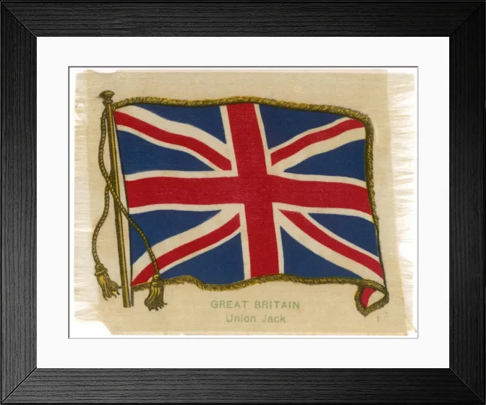 Framed Print : The Union Jack on Silk Framed Print : The Union Jack on Silk
