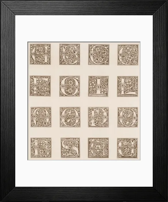 Framed Print : C16 Alphabet Framed Print : C16 Alphabet