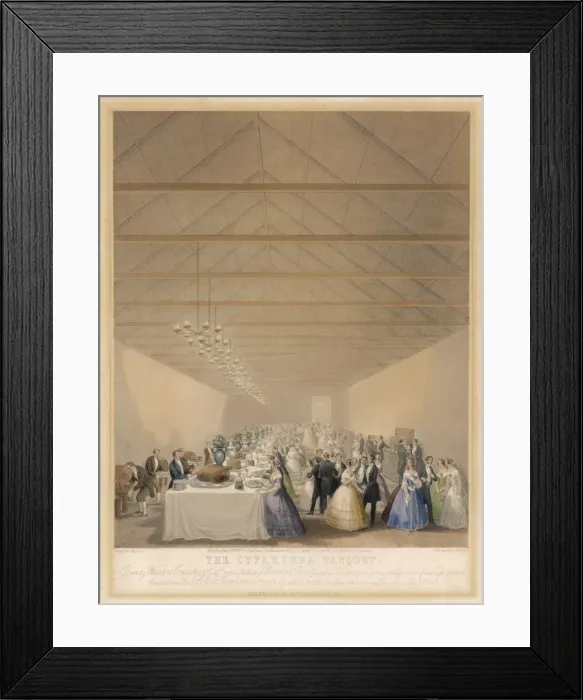 Framed Print : Large Welsh Banquet / 1846 Framed Print : Large Welsh Banquet / 1846
