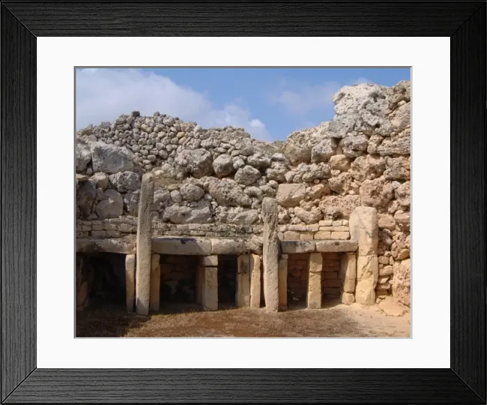 Framed Print : Ggantija Temples / Malta Framed Print : Ggantija Temples / Malta