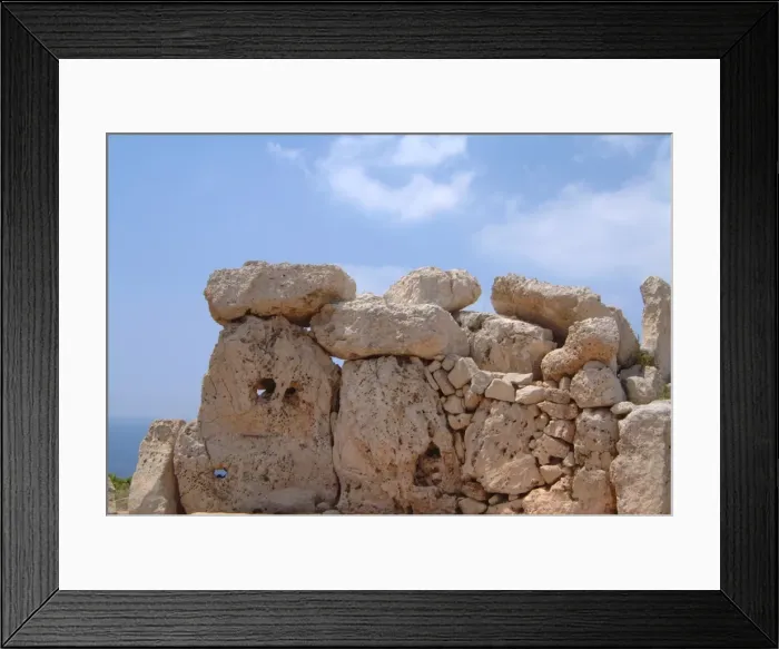 Framed Print : Mnajdra Temples  /  Malta