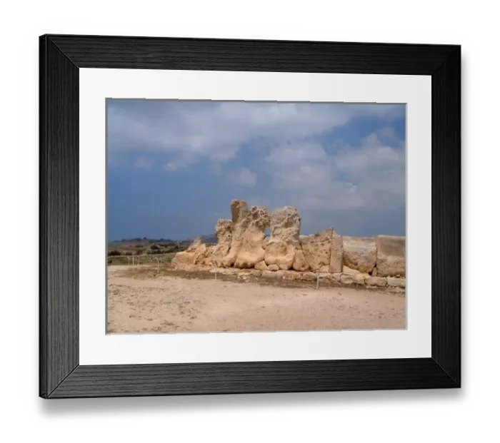 Framed Print : Hagar Qim Megalith / Malta Framed Print : Hagar Qim Megalith / Malta