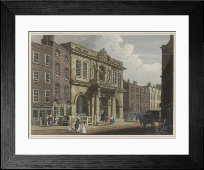 Framed Print : The Tholsel / Dublin / 1817 Framed Print : The Tholsel / Dublin / 1817