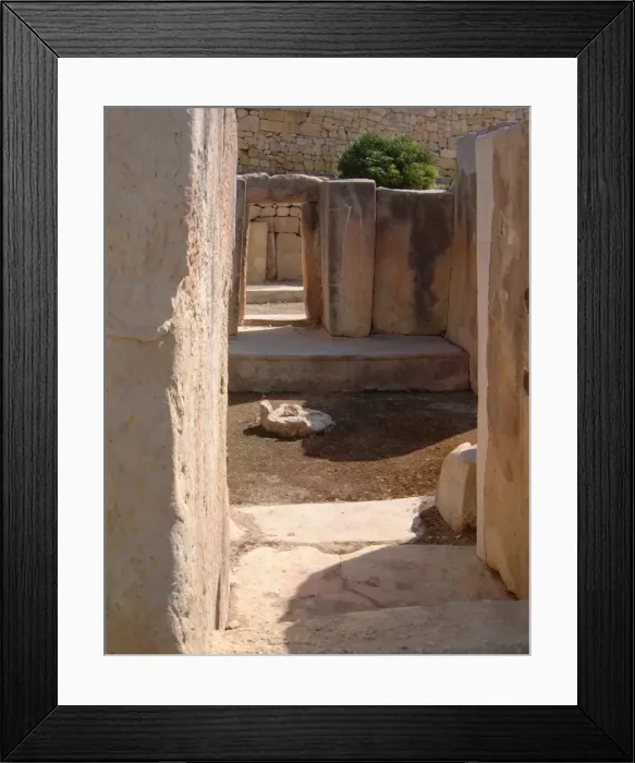 Framed Print : Tarxien Temples / Paola Framed Print : Tarxien Temples / Paola