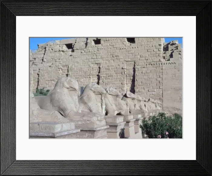 Framed Print : Ram-Headed Sphinxes Framed Print : Ram-Headed Sphinxes