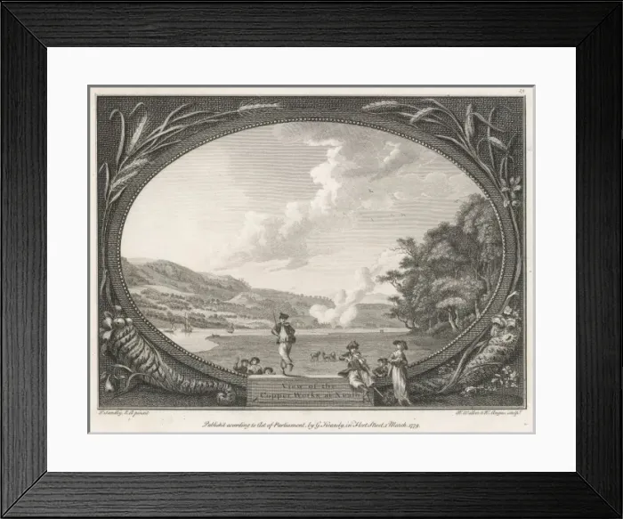 Framed Print : Neath Copper Works / 1779 Framed Print : Neath Copper Works / 1779