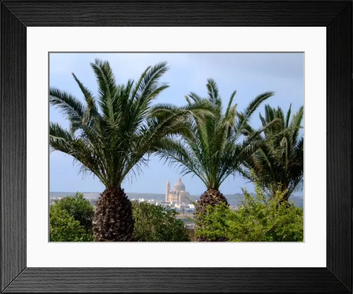 Framed Print : View Toward Rabat  /  Malta
