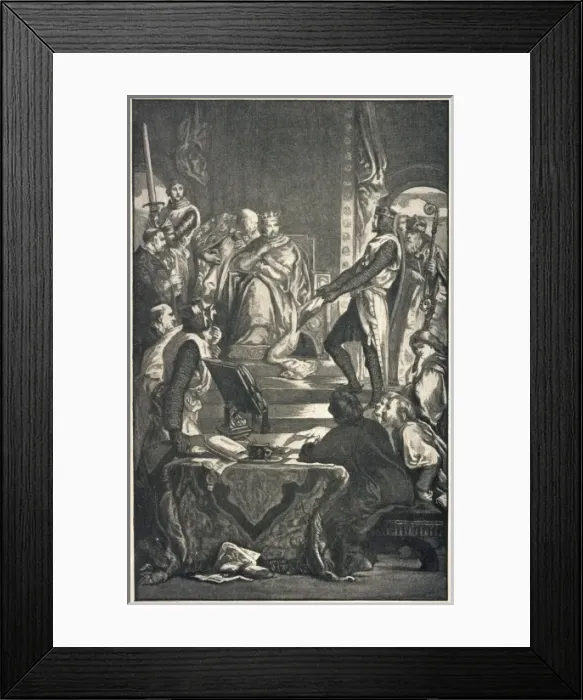 Framed Print : Henry III & Barons Framed Print : Henry III & Barons
