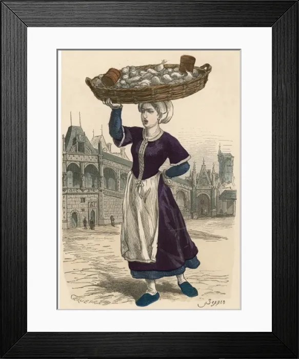Framed Print : Vegetable Seller, Paris Framed Print : Vegetable Seller, Paris