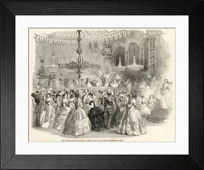 Framed Print : Ball at Paris 1854 Framed Print : Ball at Paris 1854