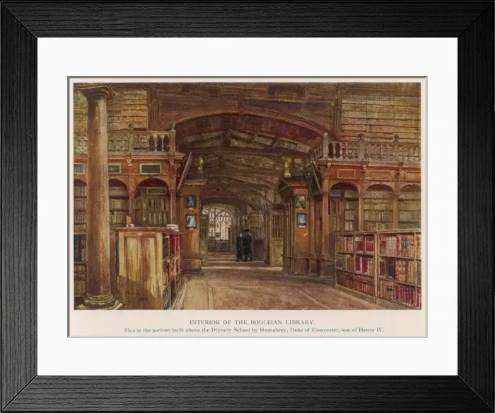 Framed Print : Bodleian Library 1903 Framed Print : Bodleian Library 1903