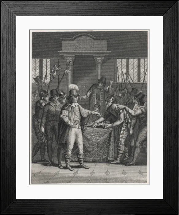Framed Print : Cromwell / Parliament / 1653 Framed Print : Cromwell / Parliament / 1653