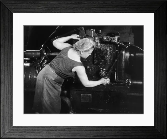 Framed Print : Woman / Factory Framed Print : Woman / Factory