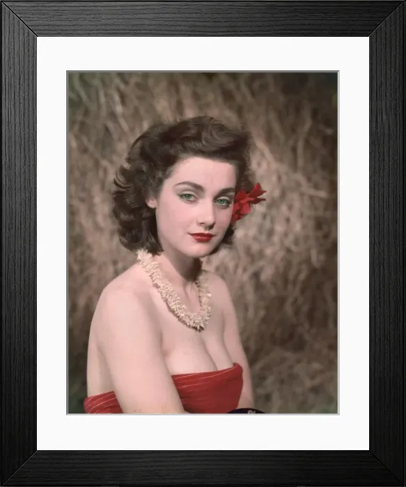 Framed Print : HIBISCUS GIRL 1950S 3 / 4 Framed Print : HIBISCUS GIRL 1950S 3 / 4