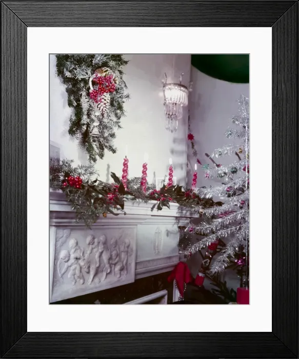 Framed Print : Wreath, Decking, Tree Framed Print : Wreath, Decking, Tree