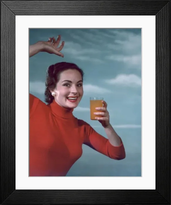 Framed Print : Girl & Orange Squash Framed Print : Girl & Orange Squash