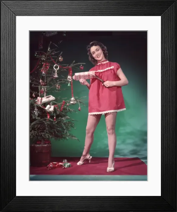 Framed Print : Pin-Up, Presents & Tree Framed Print : Pin-Up, Presents & Tree