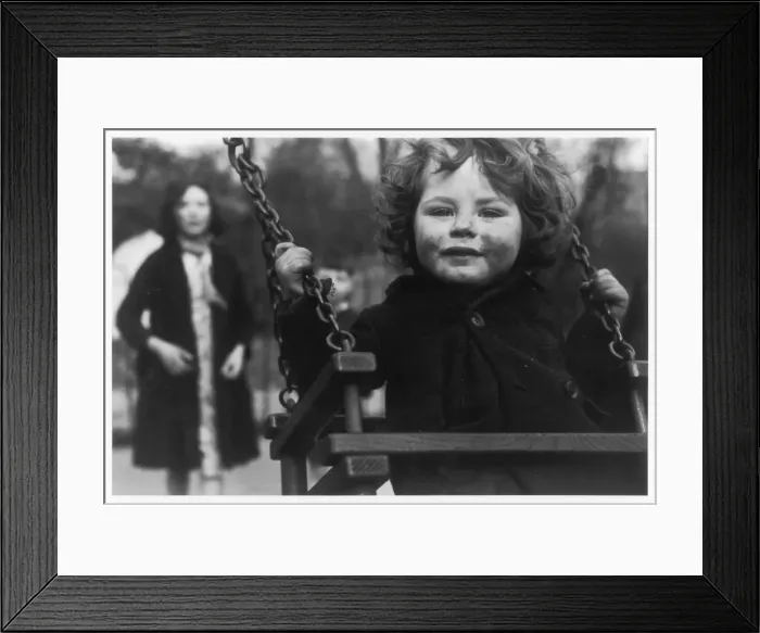 Framed Print : Girl on a Swing Framed Print : Girl on a Swing